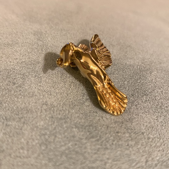 14K Gold Hummingbird Brooch - Picture 4 of 8